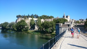 Avignon vanaf de Pont d'Avignon